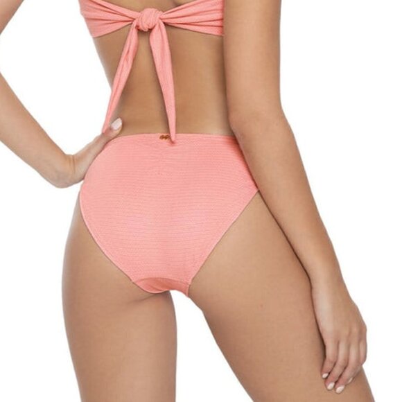 New Pilyq Coral Coast Basic Ruched Full Bottoms Size Small - Picture 5 of 15